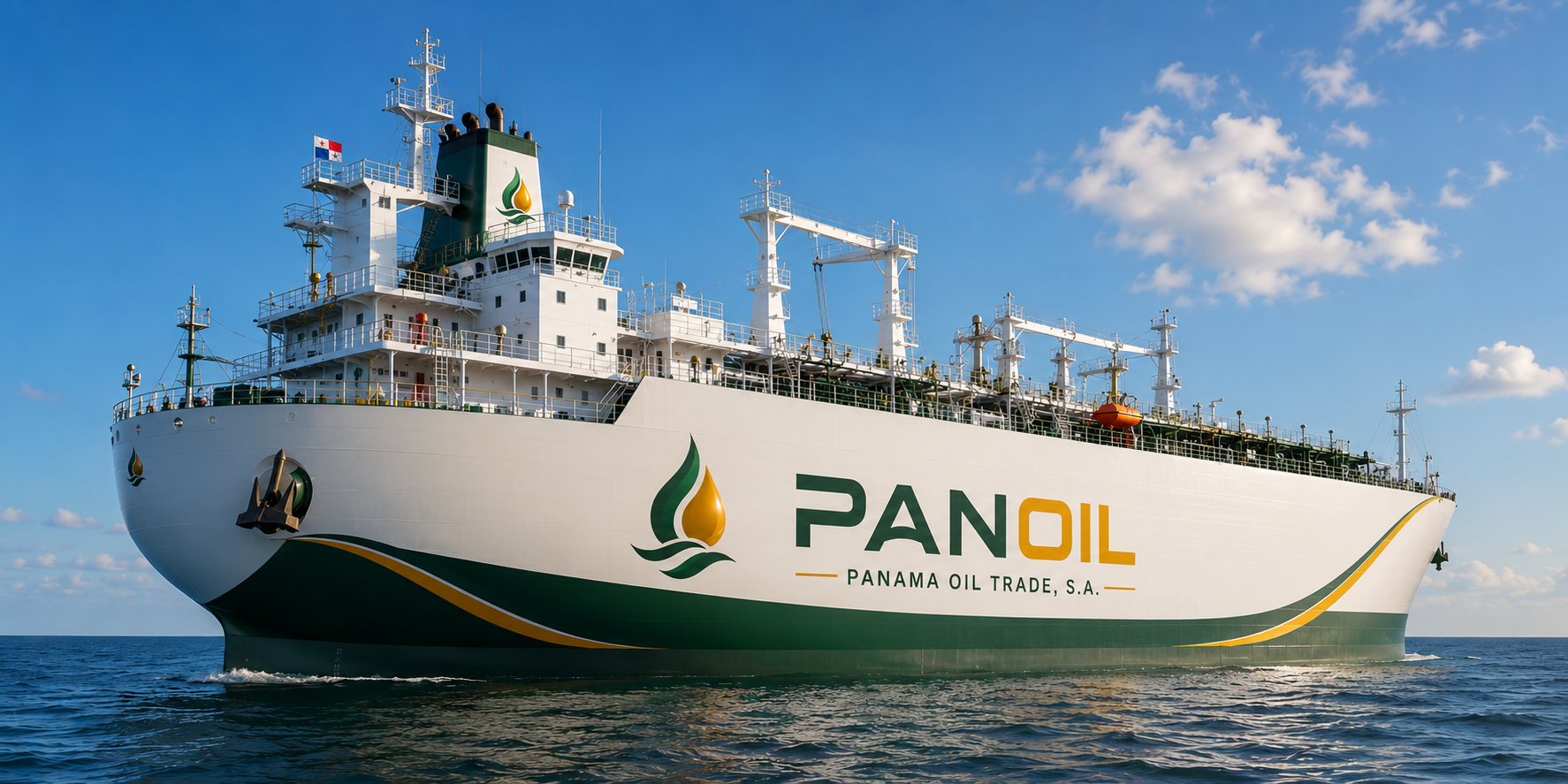 Buque de Panama Oil Trade en operación marítima